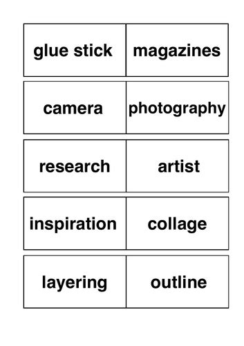 Eal Ks3ks4 Design Technology And Art Key Words Booklet Teaching Resources