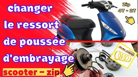 TUTON⁹⁷CHANGER LE RESSORT D EMBRAYAGE SCOOTER PIAGGIO 50CC ZIP YouTube