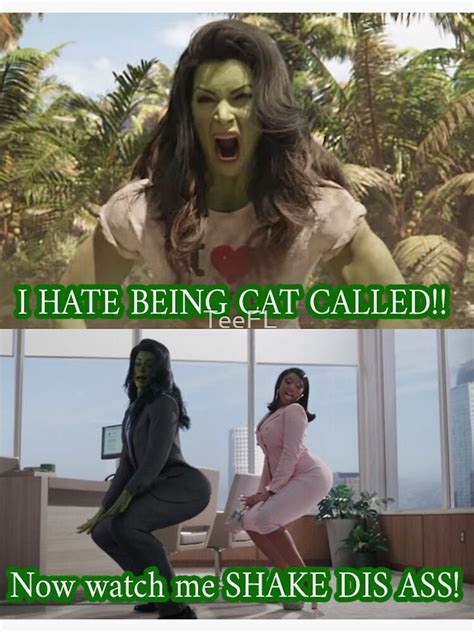 "She Hulk meme, she hulk twerking" Poster for Sale by TeeFL | Redbubble