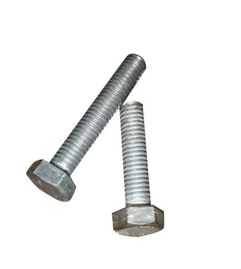 Hexagonal Mild Steel Ms Zinc Hex Bolts Size Inch At Rs Kg In Nashik