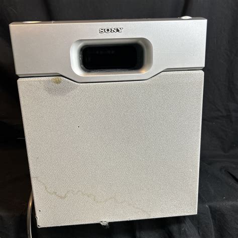 Sony SA WMSP1 Powered Subwoofer Silver Tested Working EB 12876 Read