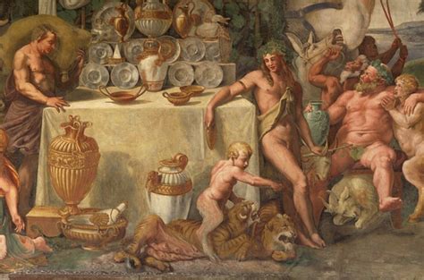 Wedding Feast Of Cupid And Psyche Detai Giulio Romano