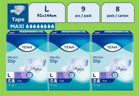 [tape] Tena Proskin Slip Plus Super Maxi M L Xl Tape Adult Diapers