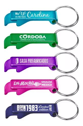 Llaveros Destapador Personalizados Colores Surtidos Env O Gratis