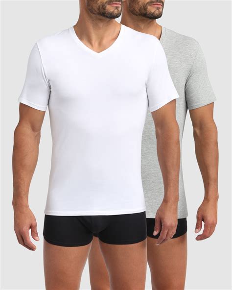 Camiseta Interior Caballero Dim Pack 2 Cuello Pico Modelo Ad00a6e