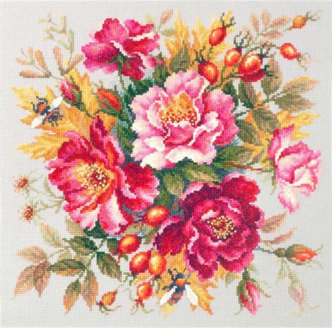 140 002 Magic Flower Magic Needle Cross Stitch Kit Etsy