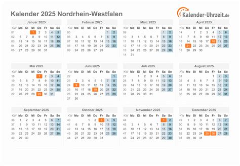 Feiertage Nordrhein Westfalen Kalender