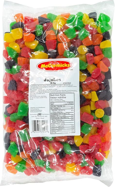 Mccormicks Jujubes Gummies Bulk Candy 25 Kilogram Amazonca