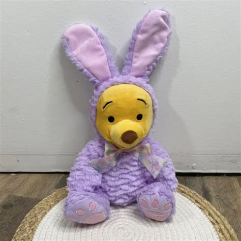 DISNEY WINNIE THE Pooh Easter Bunny Plush Stuffed Toy 2022 12 95