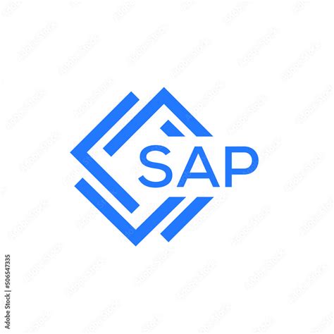 SAP technology letter logo design on white background. SAP creative ...