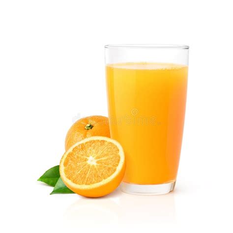 Vaso De Zumo De Naranja Con Naranja Imagen De Archivo Imagen De Fruta