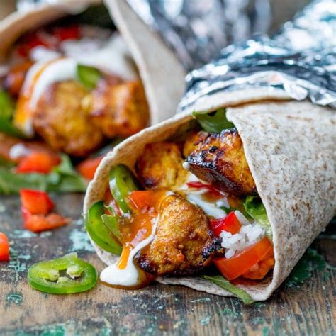 Chicken Tikka Chapati Burritos Nicky S Kitchen Sanctuary