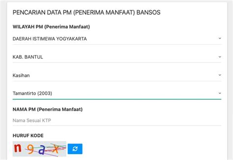 Daftar Bpnt Modal Ktp Dan Kk Pemilik Nik Terdaftar Cekbansos