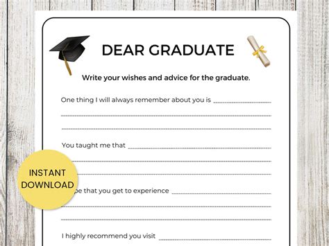 Dear Graduate Wishes And Advice Letter Wishes For Graduate Advice For