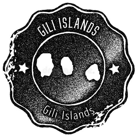 Map Gili Islands Stock Illustrations Map Gili Islands Stock