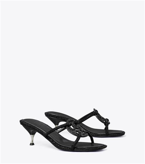 Miller Pavé Geo Bombé Low Heel Sandal Tory Burch