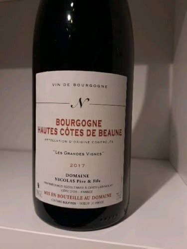 Domaine Nicolas P Re Et Fils Bourgogne Hautes C Tes De Beaune Les