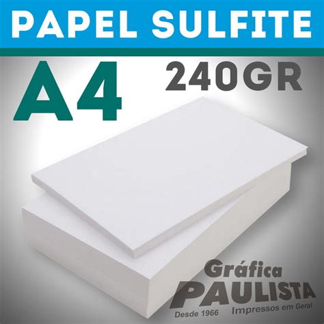 Papel Sulfite Branco Offset A Gr Folhas No Elo Gr Fica