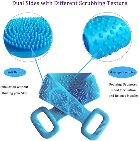 Silicone Body Back Scrubber Double Side Bathing Brush For Skin For Personal Round At Rs 35