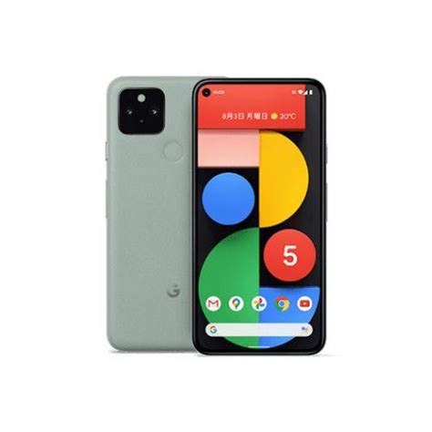 中古品Google グーグル Pixel 5 128gb Sorta Sage SIMフリー 4549046096647 cb