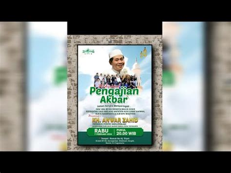 Pengajian Akbar Bersama Kh Anwar Zahid Gus Wahid Imogiri Bantul