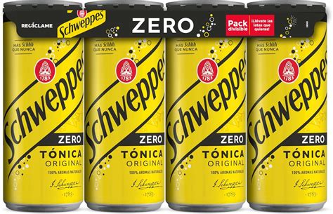 Schweppes Tónica Zero Sin Azúcar ni Calorías 8 x 33cl Amazon es