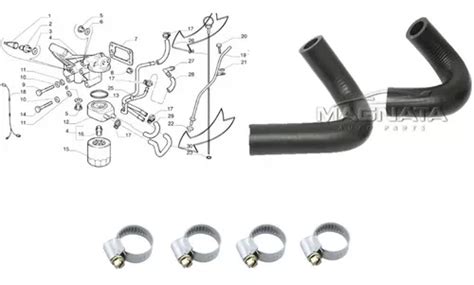 Par Mangueira Trocador Calor Resfriador Oleo Tempra 2 0 16v MercadoLivre