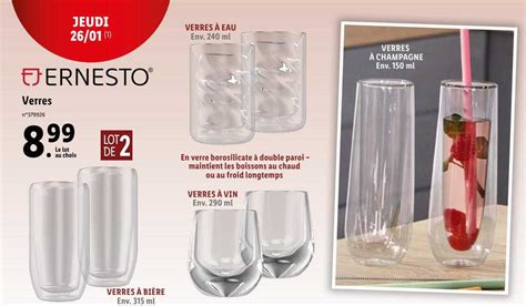 Promo Verres Ernesto Chez Lidl Icatalogue Fr