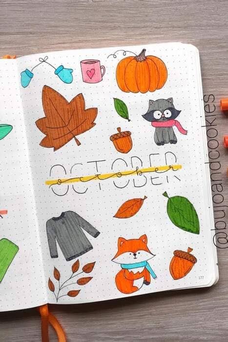 Id Es De Pages De Garde Pour Bullet Journal D Octobre