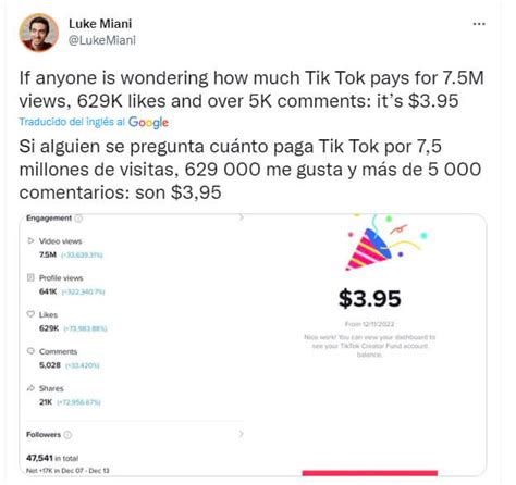 Cuanto paga tiktok por visitas españa Cuantas info