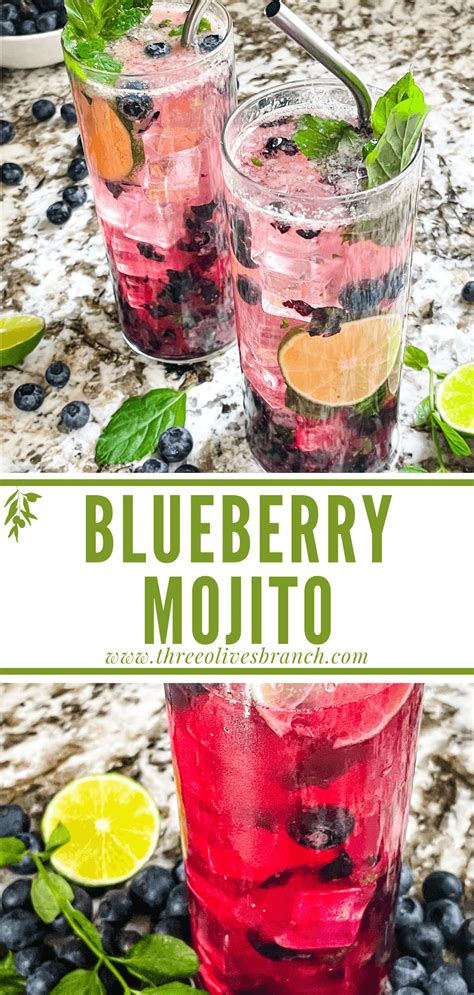 Blueberry Mojito Three Olives Branch