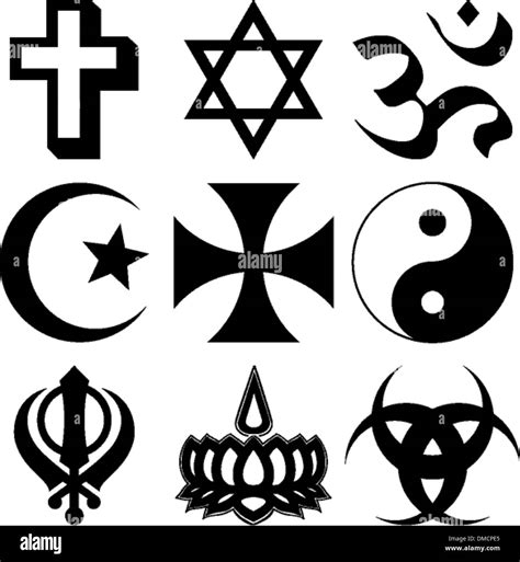 Los S Mbolos Religiosos Imagen Vector De Stock Alamy