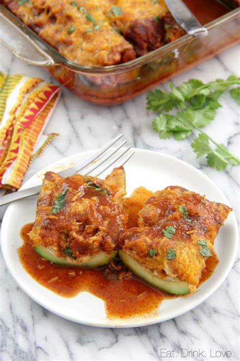 Chicken Enchilada Zucchini Boats Eat Drink Love