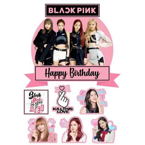 Printable Blackpink Cupcake Topper Blackpink Birthday Blackpink Cake Sexiz Pix