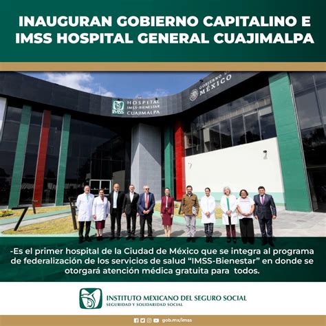 Imss On Twitter Inauguraci N Del Hospital General De Cuajimalpa Es