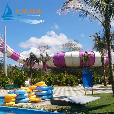 Giant Water Slide Customized Water Park Design Fiberglass Material ...