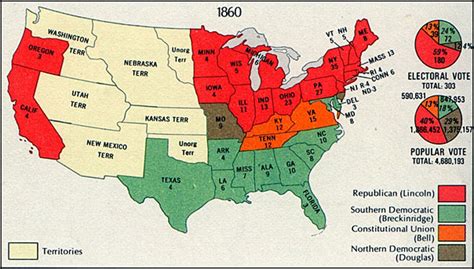 Map of the 1860 Presidential Election - mrlincolnandfreedom.org