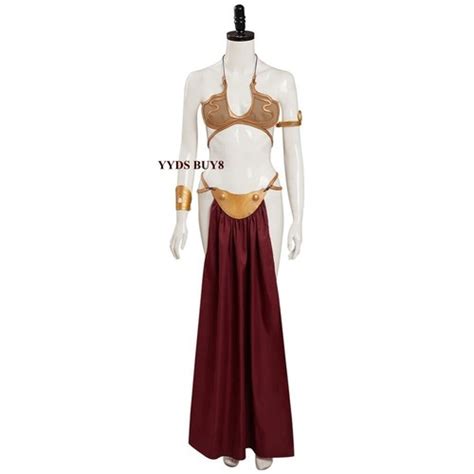 Princess Leia Cosplay Sexy Dress Costume Space Battle Bikini Dress