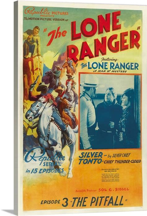 The Lone Ranger - Vintage Movie Poster Wall Art, Canvas Prints, Framed ...