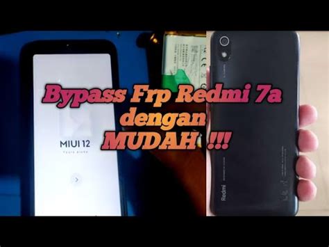 Bypass Frp Redmi A Lupa Akun Google Tanpa Komputer Youtube