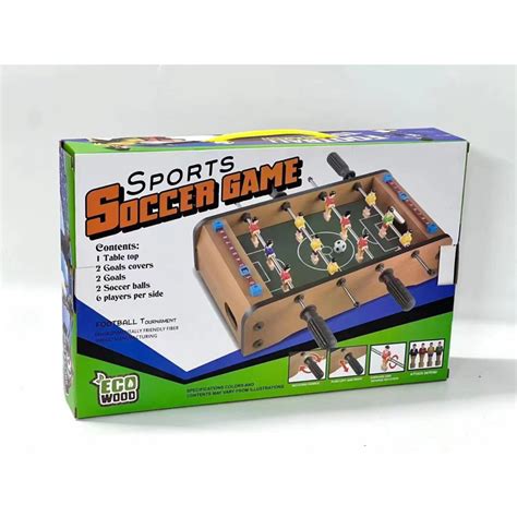 Jual Sepakbola Wooden Meja Papan Model Kayu Sports Mainan Soccer