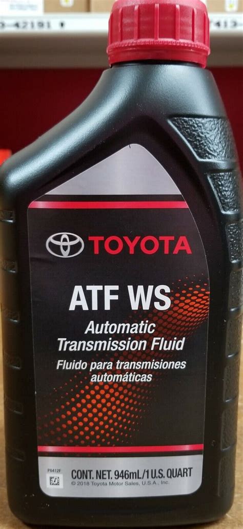 Quart Genuine Toyota Atf Ws Automatic Transmission Oil Fluid Atfws