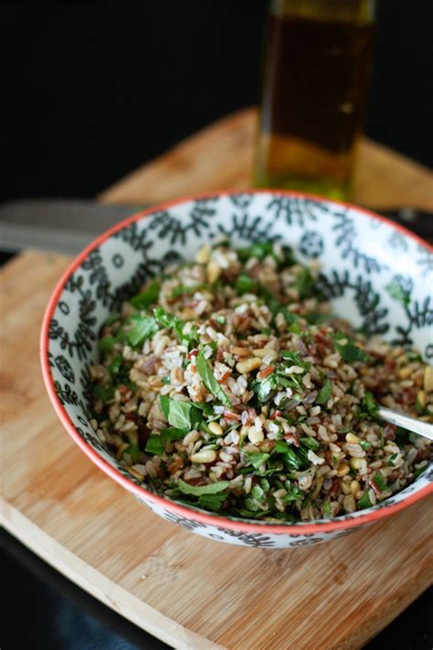 Herbed Wild Rice Salad with Toasted Pine Nuts