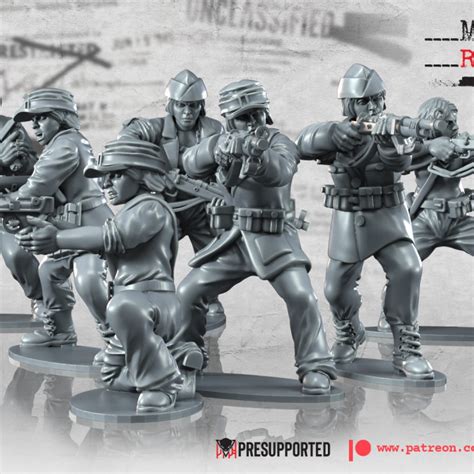 3D Printable WWII Polish Home Army Infantry By BattleCat Miniatures