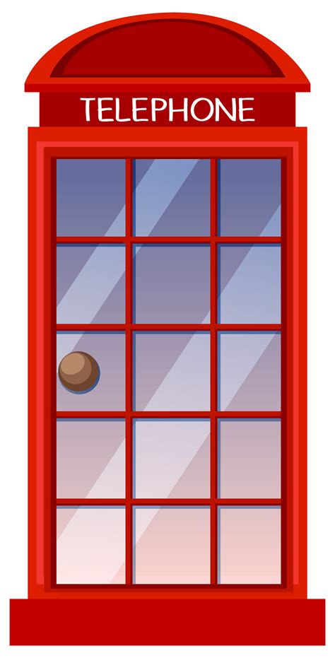 Classic British Red Phone Booth 559707 Vector Art At Vecteezy