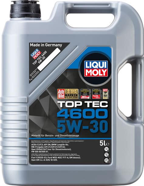 LIQUI MOLY Top Tec 4600 5W 30 5 L Ab 36 46 Preisvergleich Bei