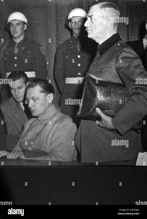 Les criminels de guerre du régime nazi Hermann Göring et Wilhelm Keitel