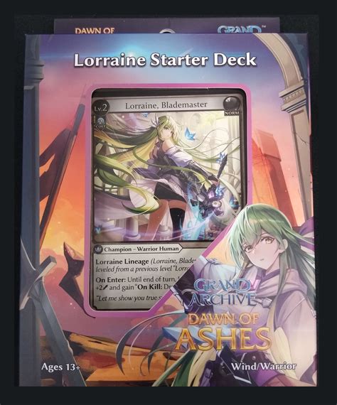 Grand Archive Dawn Of Ashes Lorraine Starter Deck Valhalla Hobby