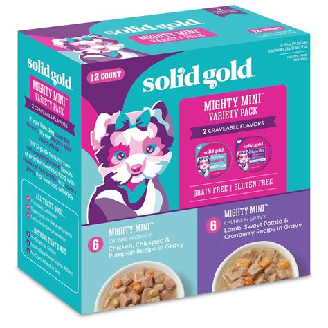 Solid Gold Mighty Mini Variety Pack Wet Dog Food - Pet Supplies online sale