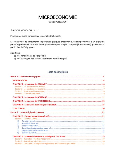 Micréconomie Cours d initiation à la microéconomie MICROECONOMIE